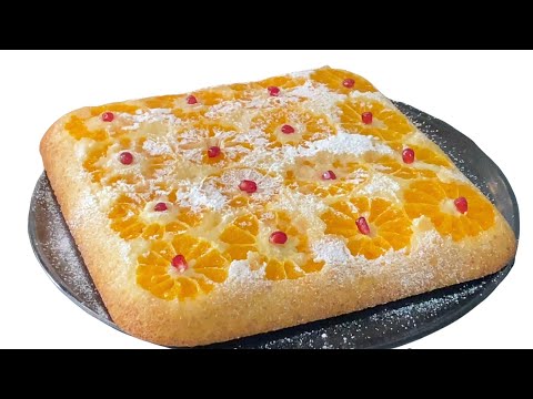 Видео: Пирог с мандаринами. Быстрый и вкусный пирог к чаю.