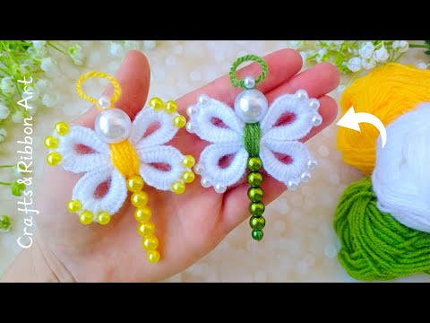 Видео: Как Красиво 💖🌟 Супер Простая Идея Стрекоз из Пряжи - Вам Понравится Милые Стрекозы Подвески