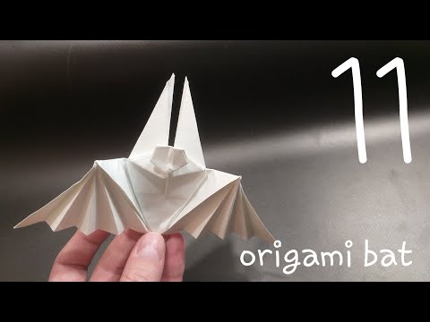 Видео: орігамі кажан (літаюча миша ) origami bat