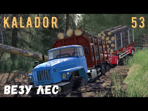 Видео: FS 19 - Везу лес на урале. Продажа леса.  Пилю лес - KALADOR фермер лесоруб # 53
