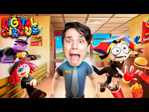 Видео: УСТРОИЛСЯ НА РАБОТУ В ЦИФРОВОЙ ЦИРК!😱 Фастфуд Маскарад! [Серия 4]