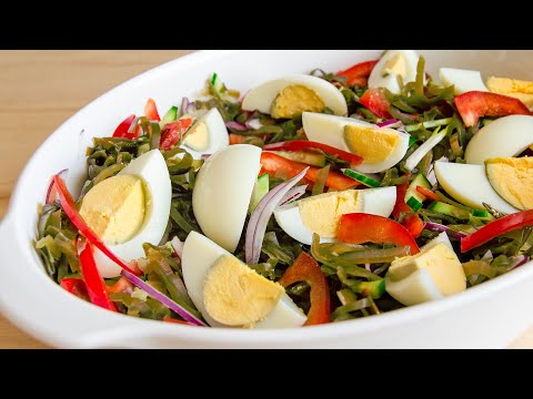 Видео: Очень ВКУСНЫЙ салат из Морской Капусты🍴БЫСТРЫЙ рецепт на Каждый День