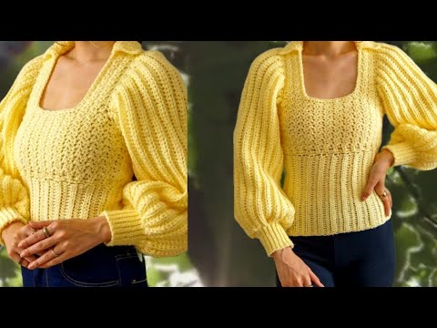 Видео: Стильные свитера крючком. Stylish crochet sweaters.