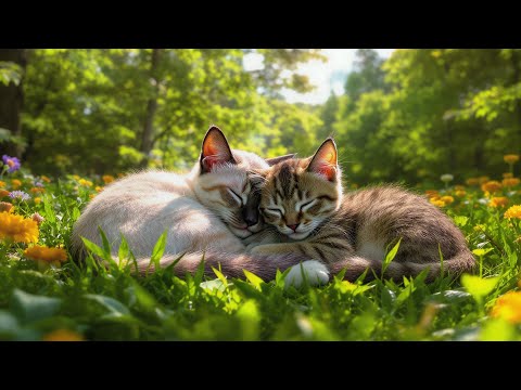 Видео: 🐱(Без рекламы) Расслабляющая кошачья музыка для глубокого сна 🌙 | Звуки от беспокойства и терапия...