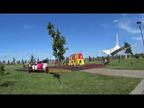 Видео: Талдыкорган, Набережная реки Каратал