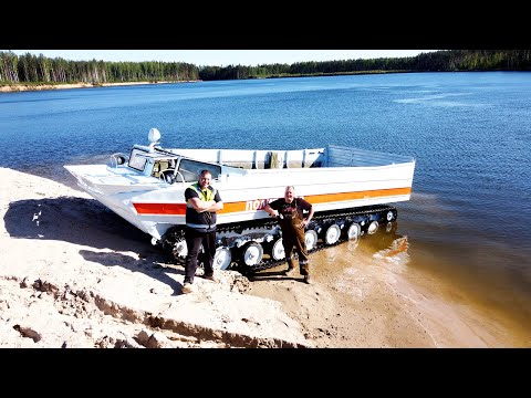 Видео: Сухопутная яхта из зеленого Крокодила