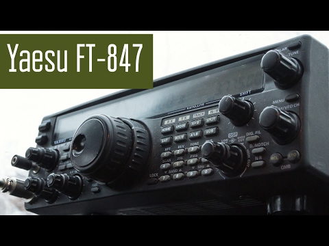 Видео: Радиостанция Yaesu FT-847. Радиосвязь на коротких волнах из полевых условий, из автомобиля.