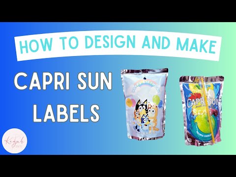 Видео: Суперпростое руководство по дизайну и сборке этикеток Caprinsun с помощью Canva