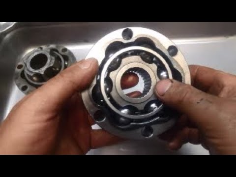 Видео: Как сравнить старый изношенный ШРУС с новым, изношенный ШРУС с новым, как собрать шарикоподшипники
