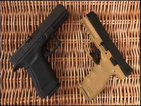 Видео: Пистолеты Glock 17 Gen4 MOS vs H&K SFP 9 !! Ответ критикам Глока ( не жалейте времени и патронов) .