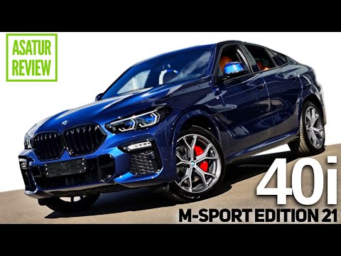 Видео: 🇺🇸 Обзор BMW X6 G06 40i xDrive M-Sport EDITION 21 / БМВ Х6 40и М-Спорт ЭДИШН 21 Синий фитоник
