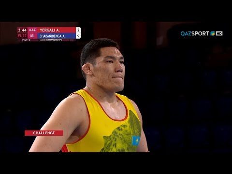 Видео: Еркін күрес. Азия чемпионаты. 97 кг. Әлішер Ерғали - күміс жүлдегер