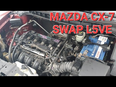 Видео: Mazda cx-7 swap L5VE 2.5L. расход трасса