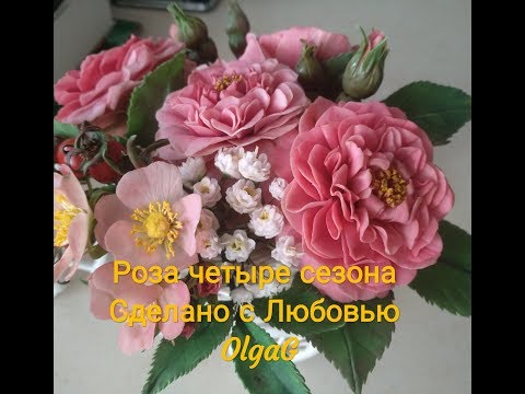 Видео: Как сделать Розу четыре сезона (Les Quatre saisons) часть2 от Ольги Мурзилкиной