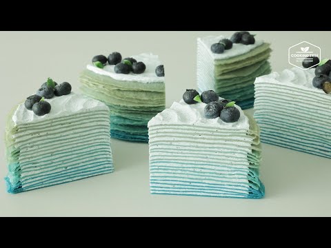 Видео: Фантастический цвет и вкус!💙 Рецепт блинного торта с черникой * Десертная выпечка Crepe Cake