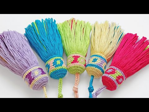 Видео: Кисточка из пряжи в стиле Wayuu / How to make a Wayuu style yarn tassel