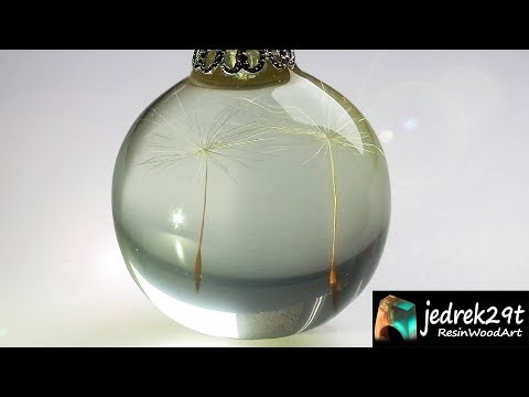 Видео: Подвеска с одуванчиком и смолой