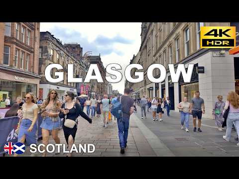 Видео: Глазго – 1,5-часовая Пешая Прогулка по Центру Города | Шотландия 🏴󠁧󠁢󠁳󠁣󠁴󠁿🇬🇧 авг. 2025 [4K HDR]