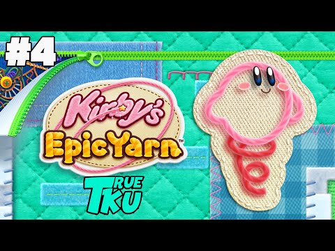 Видео: Kirby’s Epic Yarn / Кирби Эпическая Пряжа [Wii] Прохождение #4 Вязаный Мир