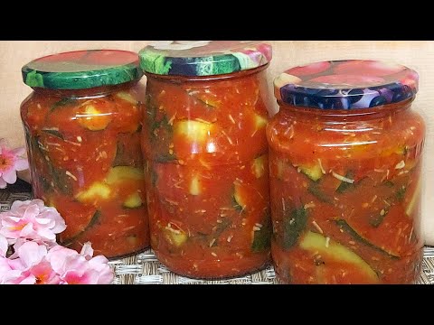 Видео: Хрустящие ОГУРЦЫ на Зиму в Вкуснейшем Томатном Соке. Без Стерилизации! Обалденная Закуска из Огурцов