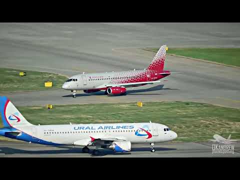 Видео: Суперджеты свечкой взлетают из Сочи.