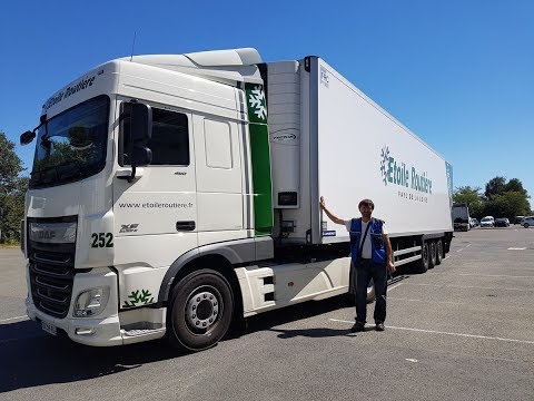 Видео: DAF  XF 2015 года с 460 сильным двигателем.