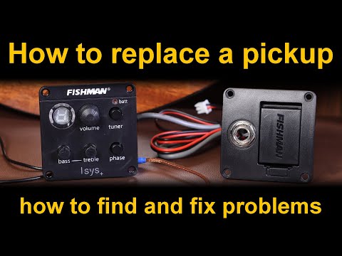 Видео: Как заменить или отремонтировать звукосниматель и предусилитель акустической гитары (пьезодатчик)