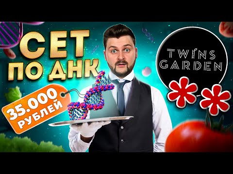 Видео: Сет за 35000 рублей НА ОСНОВЕ моей ДНК / Черная икра, пицца и кола / Обзор ресторана Twins Garden