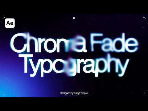 Видео: Типографика с эффектом плавного перехода цвета | Учебное пособие по After Effects