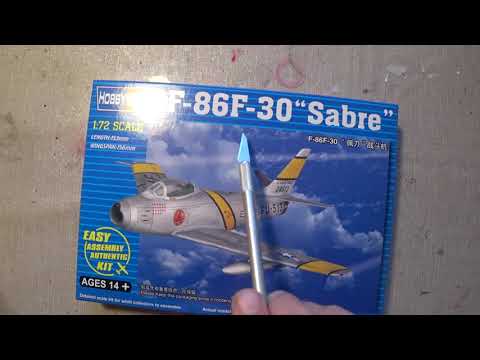 Видео: North American F-86F-30 SABRE, самолет майора Джабарра, Hobby Boss