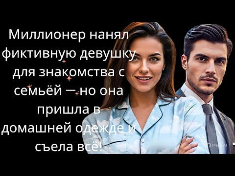 Видео: Миллионер нанял фиктивную девушку для знакомства с семьёй — но она пришла в домашней одежде и съела.
