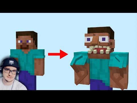 Видео: Сделал СТИВА из МАЙНКРАФТА - РЕАЛИСТИЧНЫМ ► I made Minecraft Steve realistic | Реакция