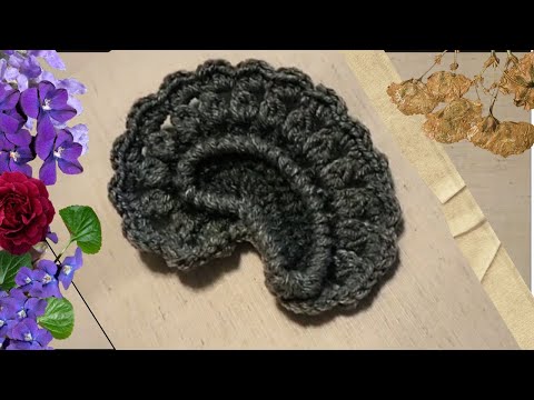 Видео: Вязание объёмного элемента крючком МК ирландское кружево