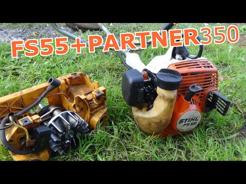Видео: зажигание на stihl fs55 от бензопилы partner350