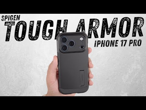 Видео: Чехол для iPhone 17 Pro — Spigen Tough Armor MagFit