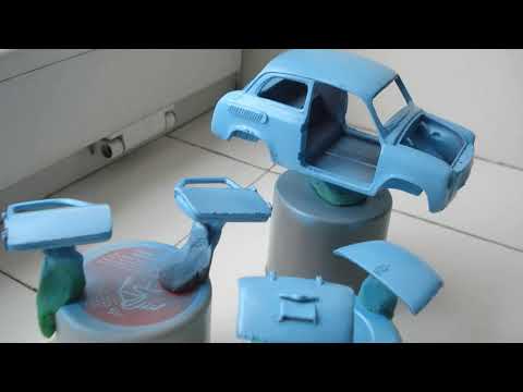 Видео: ЗАЗ 965 (ZAZ-965)масштабная модель из бумаги и картона по выкройкам журнала "Бумажное моделирование"