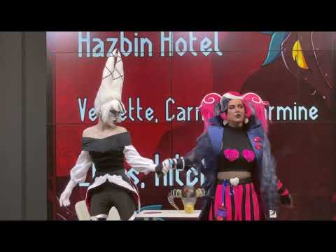 Видео: HasBeen Fest 2 28 апреля 2024 Hazbin Hotel Eli'ss (Э́лис) Velvette hitch (Хитч) Carmilla Carmine