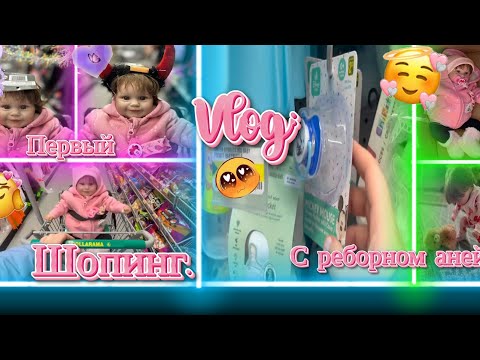 Видео: Vlog: первый шопинг с реборном аней