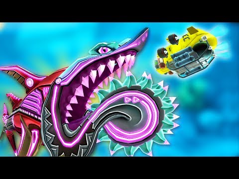Видео: НЕОНОВАЯ АКУЛА ПИЛА (БАЗЗ) ПОЖИРАЕТ ОКЕАН! | Hungry Shark World