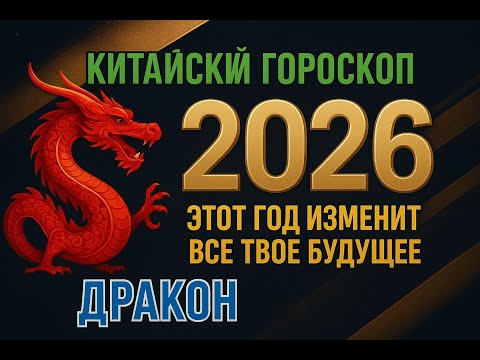 Видео: ДРАКОН - КИТАЙСКИЙ ГОРОСКОП 2026 | ЧТО ЖДЁТ В ГОД ОГНЕННОЙ ЛОШАДИ