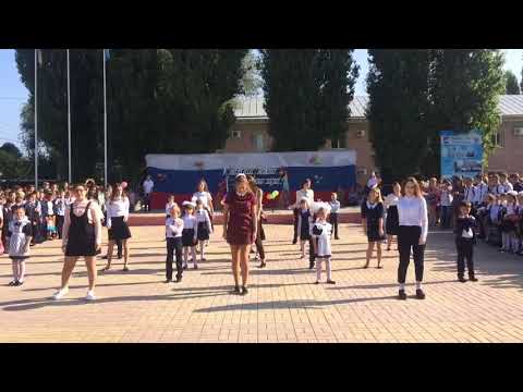 Видео: Классный флешмоб на линейке от учеников 11 и 1 класса