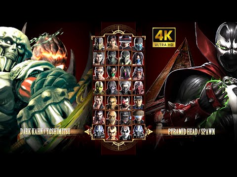 Видео: Игра за Yoshimitsu & Dark Kahn в Mortal Kombat Komplete Edition на PC Expert в 4K