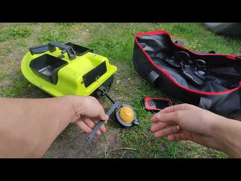 Видео: Карповый кораблик D18B + эхолот LUCKY FF1108-1CWLA. скоро открытие🎣 #minenko#carpfishing#dumbells