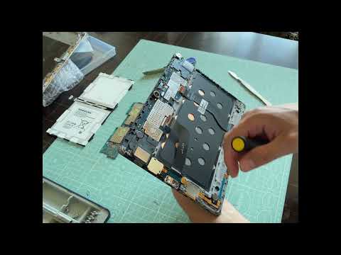 Видео: Замена материнской платы на планшете Samsung galaxy tab S sm-t805