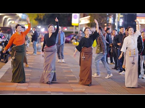 Видео: Юнджи и тибетские сестры, тибетский танец на струнах «Ван Д Йи»