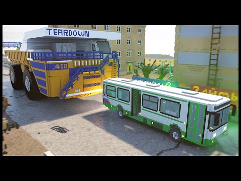 Видео: БЕЛАЗ В ГОРОДЕ! Наехал НА МАШИНУ! - TearDown