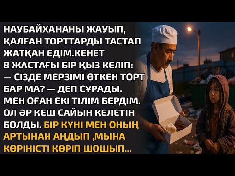 Видео: Наубайхананы жапқалы жатқанда, қалған торттарды тастап жатқан едім. Кенет 8 жастағы бір қыз келіп:—