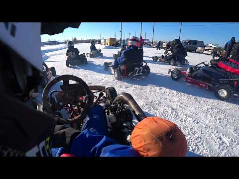 Видео: Алапаевск, зимний картинг, минск 125, 26022022, предфинал