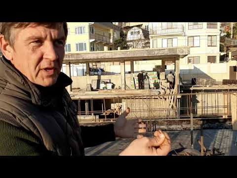 Видео: Строим дом в сочи,ригель в перекрытии.