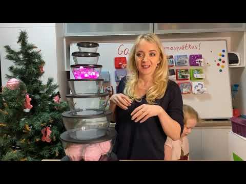 Видео: Адвент календарь Tupperware 23 декабря. Запись прямого эфира для фейсбука. Чаши серии “Clear”.